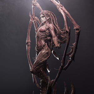Sarah Kerrigan - StarCraft - művészet - makett, modell - Meska.hu