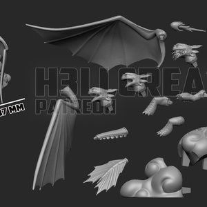 Toothless - How to Train Your Dragon - művészet - makett, modell - Meska.hu