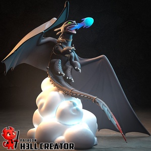 Toothless - How to Train Your Dragon - művészet - makett, modell - Meska.hu