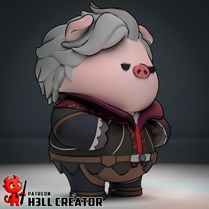 Pigstarion - művészet - makett, modell - Meska.hu