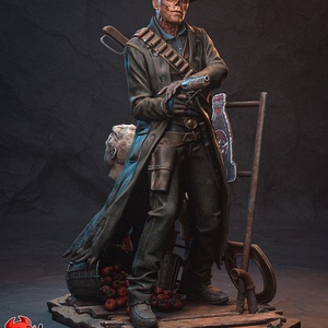 Ghoul - Fallout, Művészet, Makett, modell, Festett tárgyak, Mindenmás, MESKA