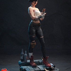 Tattooed Girl - művészet - makett, modell - Meska.hu