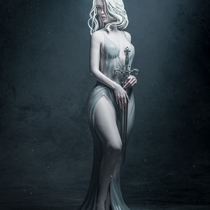 Lady of the Lake - művészet - makett, modell - Meska.hu