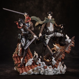 Mikasa and Levi diorama - Attack on Titan, Művészet, Makett, modell, Festett tárgyak, Mindenmás, MESKA
