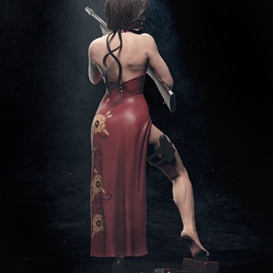 Ada Wong - Resident Evil - művészet - makett, modell - Meska.hu