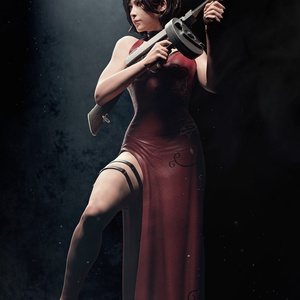 Ada Wong - Resident Evil - művészet - makett, modell - Meska.hu