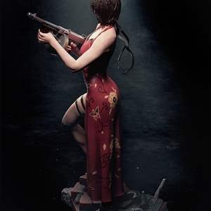 Ada Wong - Resident Evil - művészet - makett, modell - Meska.hu