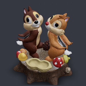 Chip és Dale öröknaptár - Meska.hu