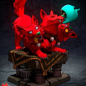 Cerberus - Hades, Művészet, Makett, modell, Festett tárgyak, Mindenmás, MESKA