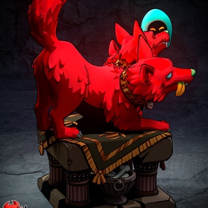 Cerberus - Hades - művészet - makett, modell - Meska.hu