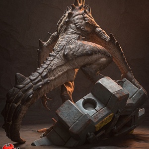 Deathclaw - Fallout - művészet - makett, modell - Meska.hu