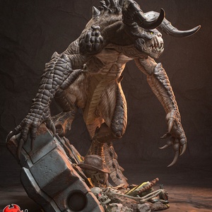 Deathclaw - Fallout - művészet - makett, modell - Meska.hu