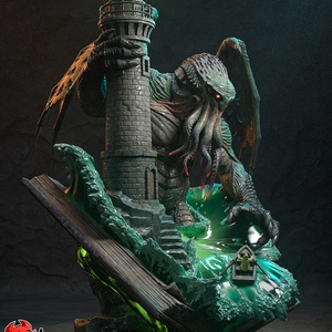 Cthulhu - művészet - makett, modell - Meska.hu