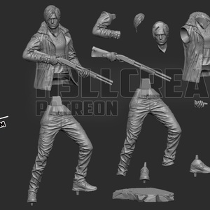 Leon S. Kennedy - Resident Evil Requiem - művészet - makett, modell - Meska.hu