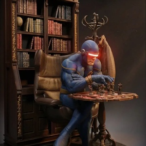 Cyclops - X-men - művészet - makett, modell - Meska.hu