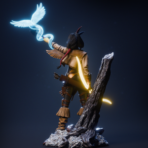 Dani Moonstar Mirage - Marvel - művészet - makett, modell - Meska.hu
