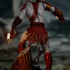 Kratos - God of War - művészet - makett, modell - Meska.hu
