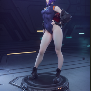Motoko Kusanagi - Ghost in the Shell - művészet - makett, modell - Meska.hu