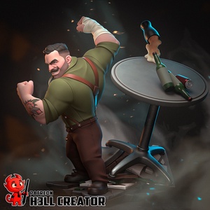Punch Up - Dispatch - művészet - makett, modell - Meska.hu