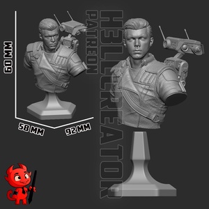 Cal Kestis - Star Wars Jedi Survivor BUST - Meska.hu