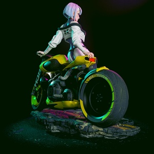 Lucy - Cyberpunk Edgerunners Festve - művészet - makett, modell - Meska.hu