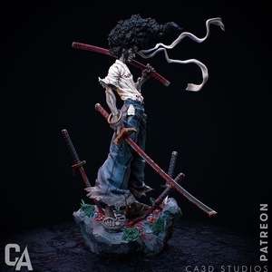 Afro Samurai - művészet - makett, modell - Meska.hu