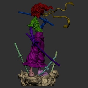 Afro Samurai - művészet - makett, modell - Meska.hu