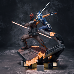 Ahsoka vs Darth Maul diorama - művészet - makett, modell - Meska.hu