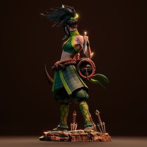 Akali - League of Legends - művészet - makett, modell - Meska.hu