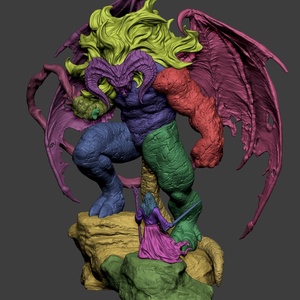 Balrog vs Gandalf - The Lord of the Rings - művészet - makett, modell - Meska.hu