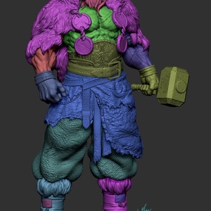 Barbarian Thor - művészet - makett, modell - Meska.hu