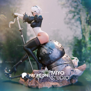2B - Nier: Automata - művészet - makett, modell - Meska.hu