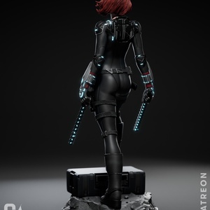 Black Widow - Marvel - művészet - makett, modell - Meska.hu