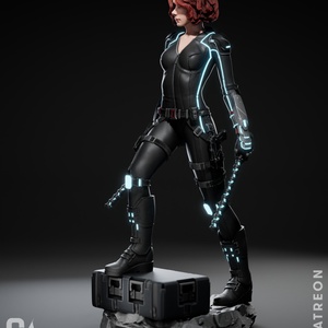 Black Widow - Marvel - művészet - makett, modell - Meska.hu