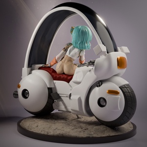 Bulma - Dragon Ball - művészet - makett, modell - Meska.hu
