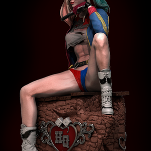 Harley Quinn - művészet - makett, modell - Meska.hu