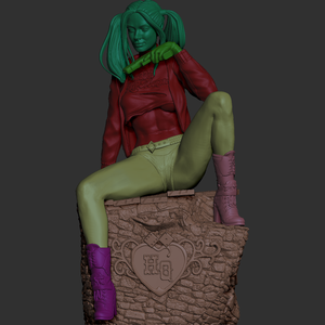 Harley Quinn - művészet - makett, modell - Meska.hu