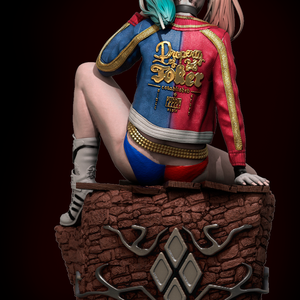 Harley Quinn - művészet - makett, modell - Meska.hu