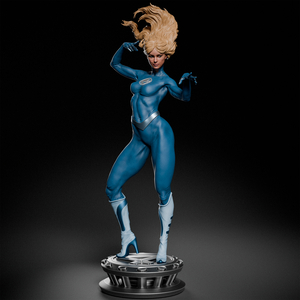 Invisible Woman - Marvel - művészet - makett, modell - Meska.hu