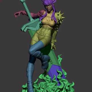 Magik - Marvel - művészet - makett, modell - Meska.hu