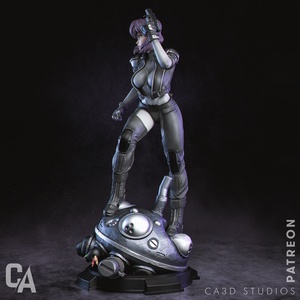 Motoko Kusanagi - Ghost in the Shell - művészet - makett, modell - Meska.hu