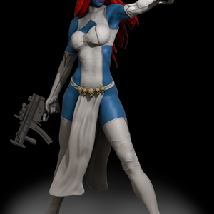 Mystique - X-men - művészet - makett, modell - Meska.hu
