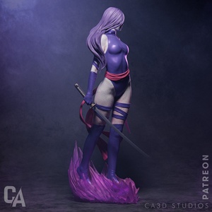 Psylocke - X-men - művészet - makett, modell - Meska.hu