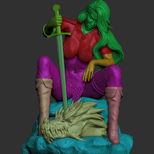 Red Sonja - Marvel - művészet - makett, modell - Meska.hu