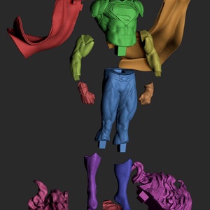 Val-Zod - Superman - művészet - makett, modell - Meska.hu