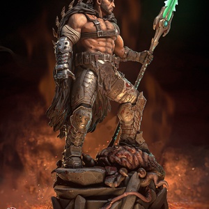 Doom Slayer - Doom: The Dark Ages - művészet - makett, modell - Meska.hu