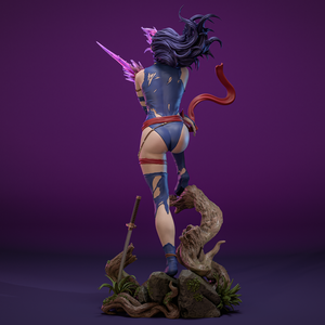 Savage Land Psylocke - Marvel - művészet - makett, modell - Meska.hu
