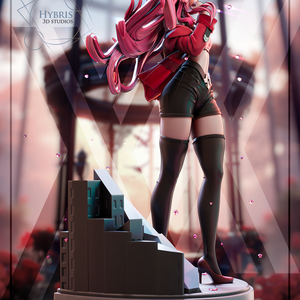 Zero Two - Darling in the Franxx - művészet - makett, modell - Meska.hu