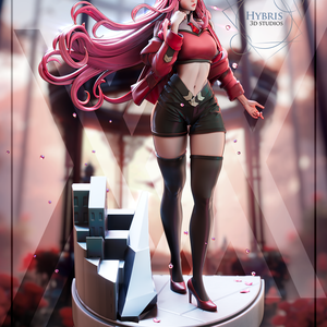 Zero Two - Darling in the Franxx - művészet - makett, modell - Meska.hu