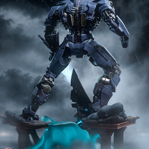 Gipsy Danger - Pacific Rim - művészet - makett, modell - Meska.hu